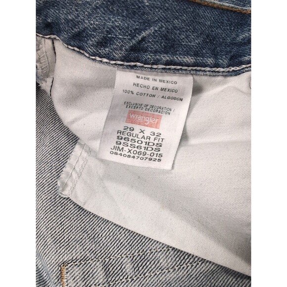 Wrangler Jeans Mens’s Size 29 x 32 Denim Regular Comfort Fit Premium (1096FXVDB) - Picture 12 of 16